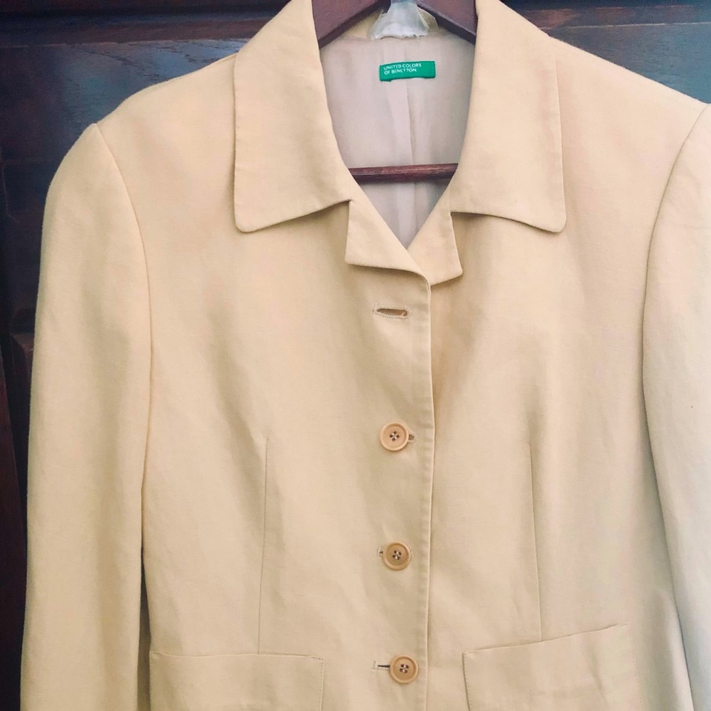 Vintage United Colors of Benetton Linen Jacket